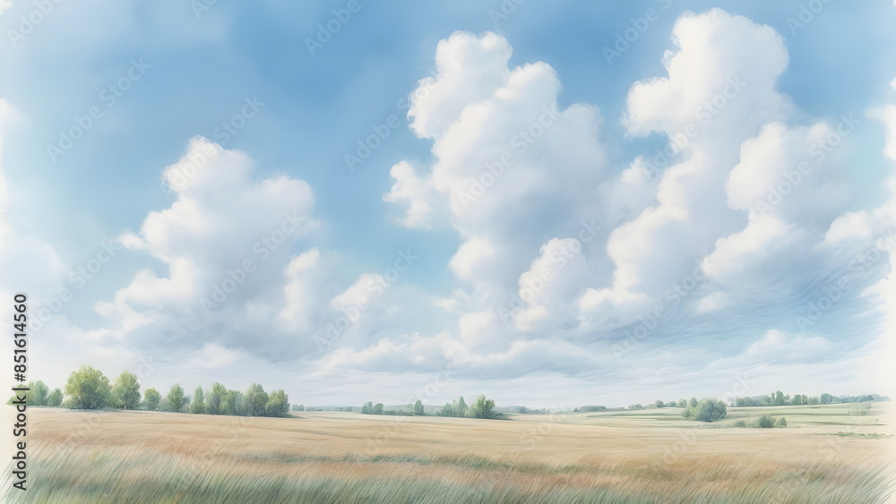 Fototapeta premium rural town in summer