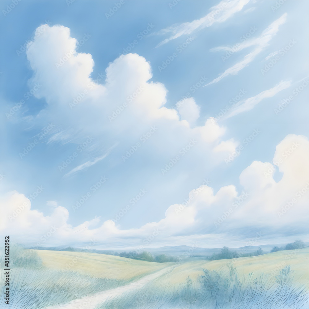 Fototapeta premium blue sky in summer