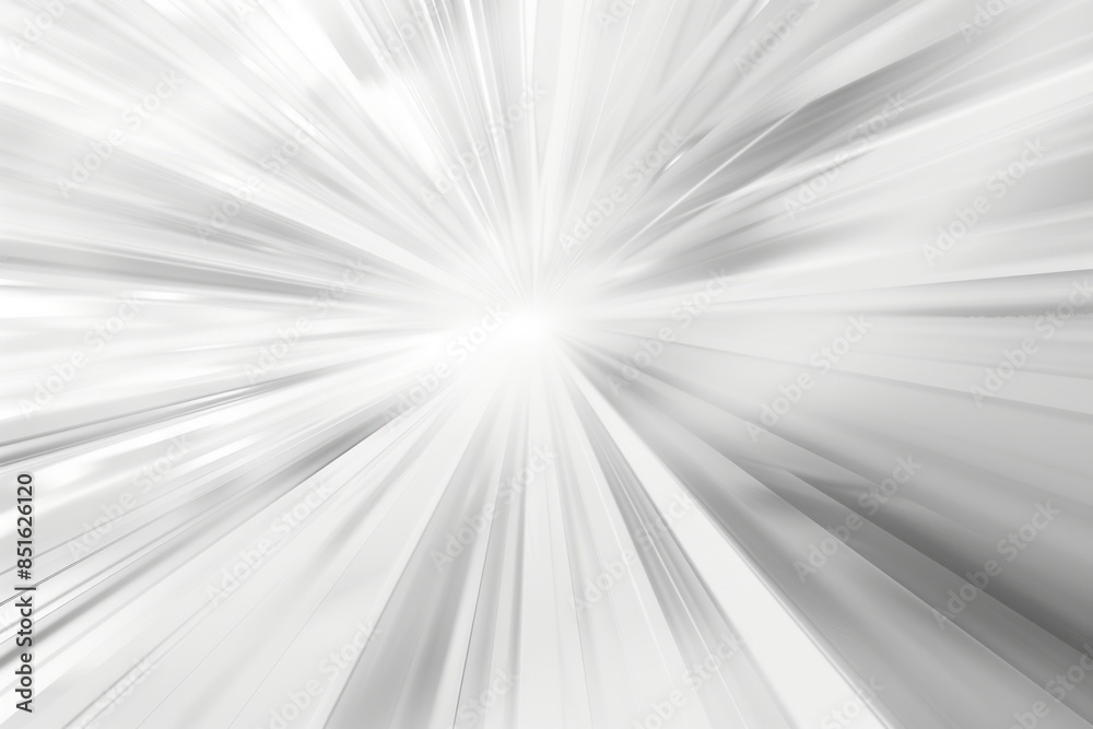 Abstract white background with blurred light rays, blurred speed effect. White and grey abstract background for presentation design, business design or technology banner Abstract white background with blurred light rays, blurred speed effect. White and grey abstract background for presentation design, business design or technology banner