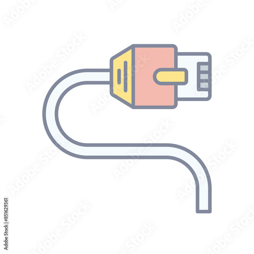Internet cable vector icon