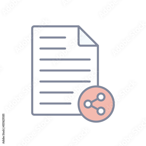File sharing vector icon