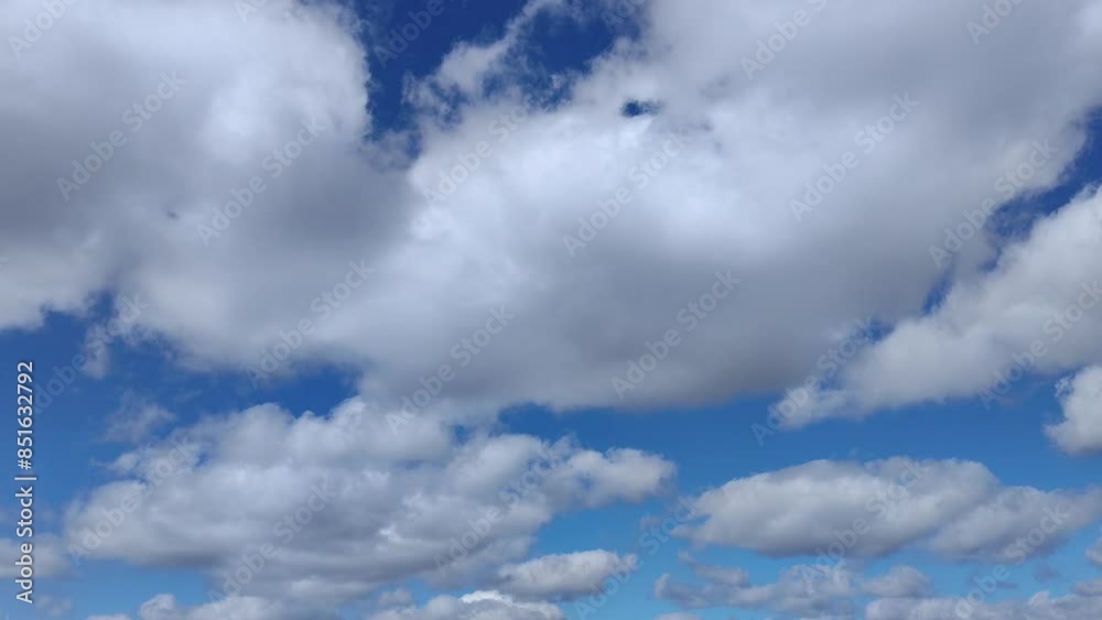 Filming of a stunning landscape of blue sky with clouds Filming of a stunning landscape of blue sky with clouds