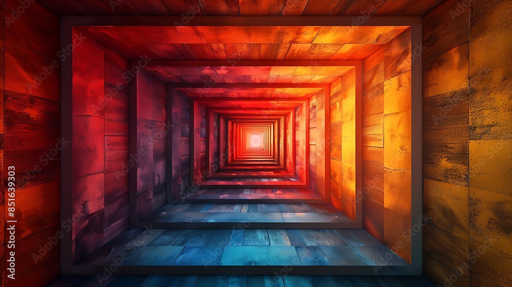 Gradient-filled trapezoids arranged in a radiating pattern, vibrant colors, hd quality, digital art, high contrast, geometric design, modern aesthetic, dynamic composition, artistic abstraction Gradient-filled trapezoids arranged in a radiating pattern, vibrant colors, hd quality, digital art, high contrast, geometric design, modern aesthetic, dynamic composition, artistic abstraction