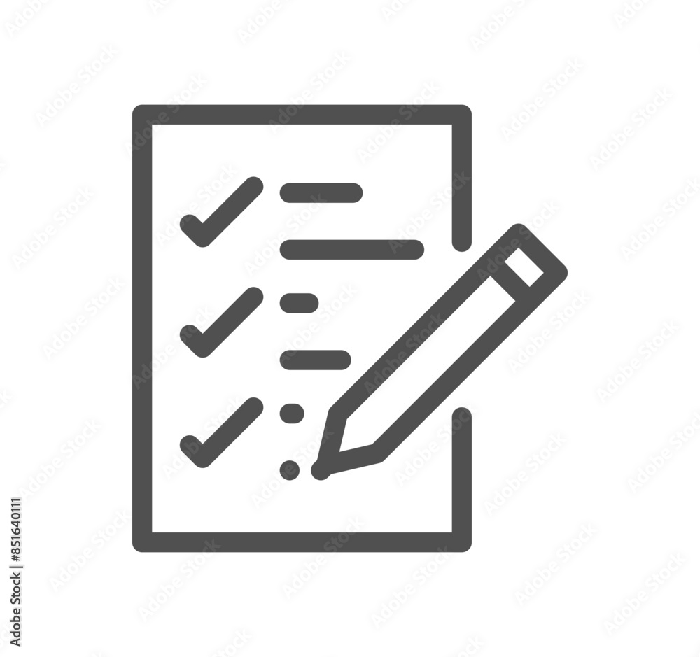Inspection related icon outline and linear vector. Inspection related icon outline and linear vector.