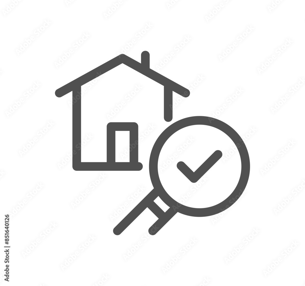 Inspection related icon outline and linear vector. Inspection related icon outline and linear vector.