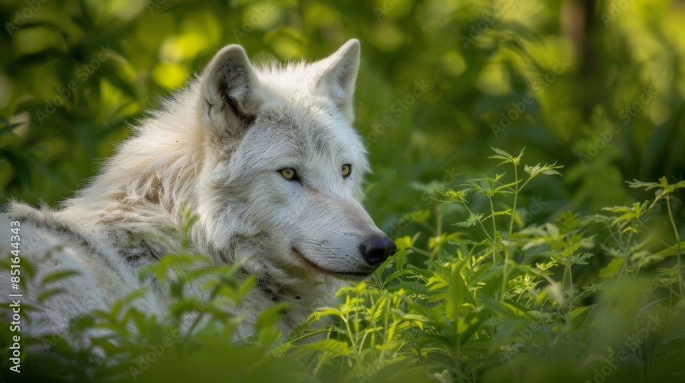 Obraz premium Wild wolf in nature