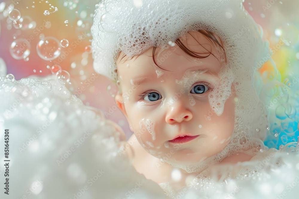Baby in the bath Baby in the bath