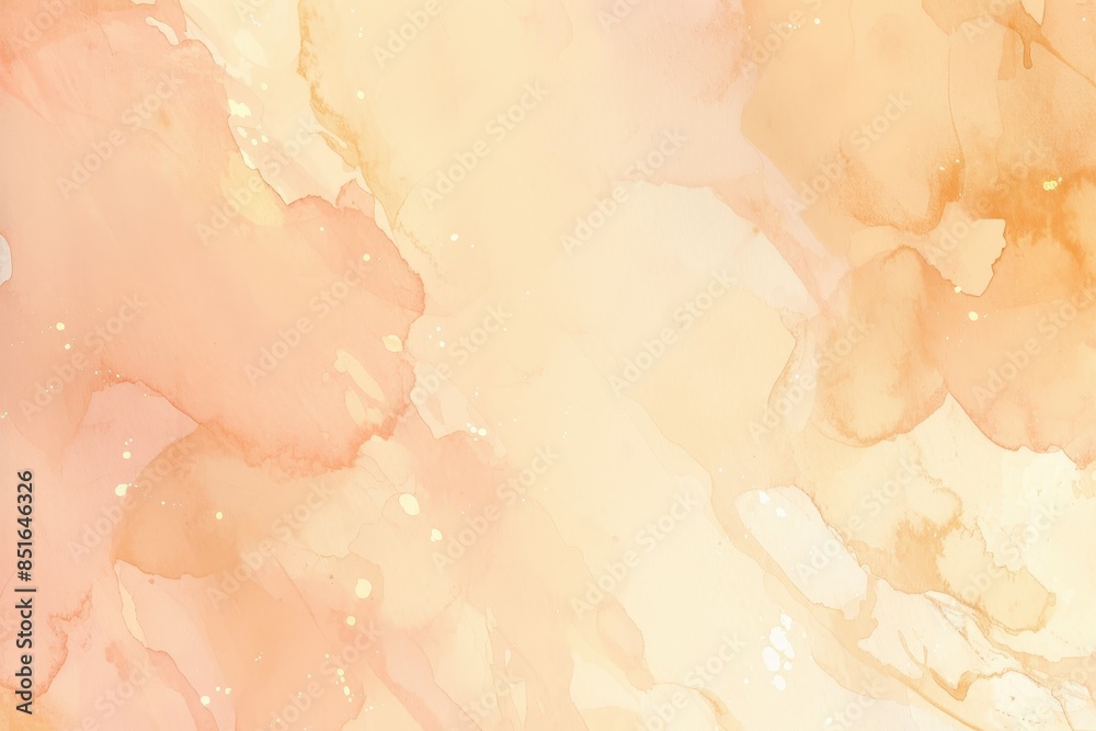 Fototapeta premium Abstract Watercolor Background in Warm Tones