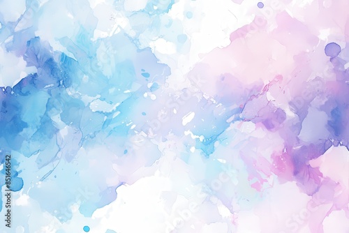 Abstract Watercolor Painting in Pastel Hues