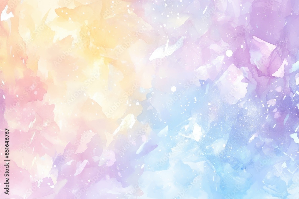 Watercolor Pastel Sky with White Specks Watercolor Pastel Sky with White Specks