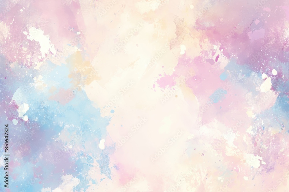 © kemal - Abstract Watercolor Background with Pastel Hues
