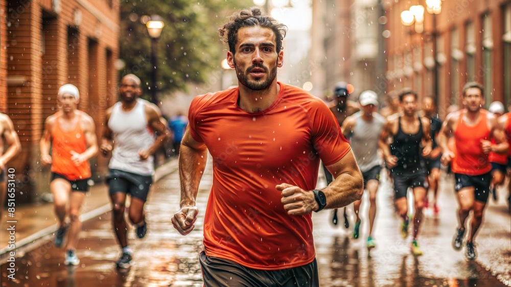 Marathon Runner: A runner in a marathon, depicting endurance and perseverance.
Marathon Runner: A runner in a marathon, depicting endurance and perseverance.