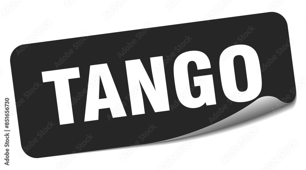 Obraz premium tango sticker. tango label