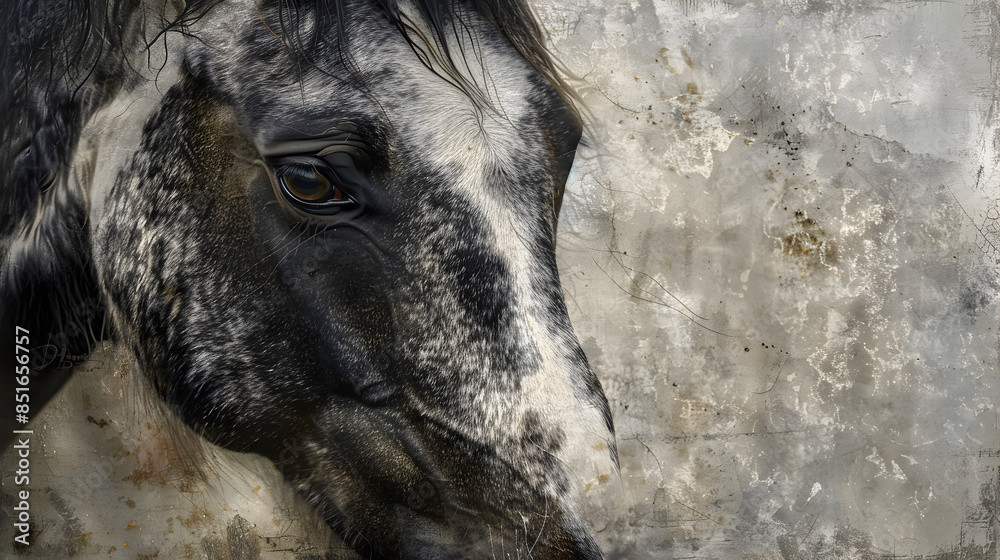 Fototapeta premium Majestic Horse: Strength and Gentleness in Every Gaze