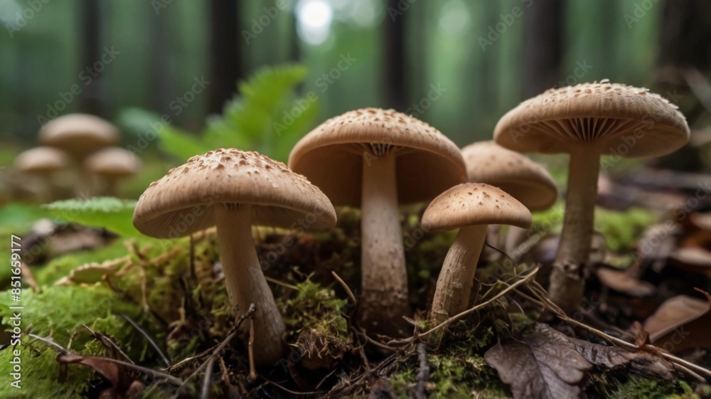 Fototapeta premium mushrooms in the forest