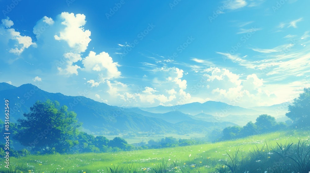 Picturesque Landscape with a Serene Atmosphere Picturesque Landscape with a Serene Atmosphere