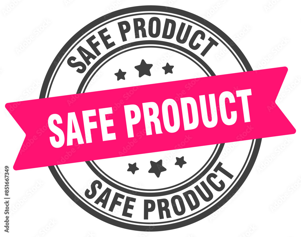 safe product stamp. safe product label on transparent background. round sign safe product stamp. safe product label on transparent background. round sign