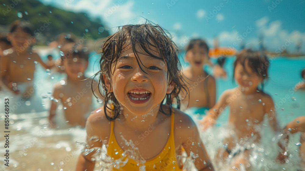 family photo from summer vacation