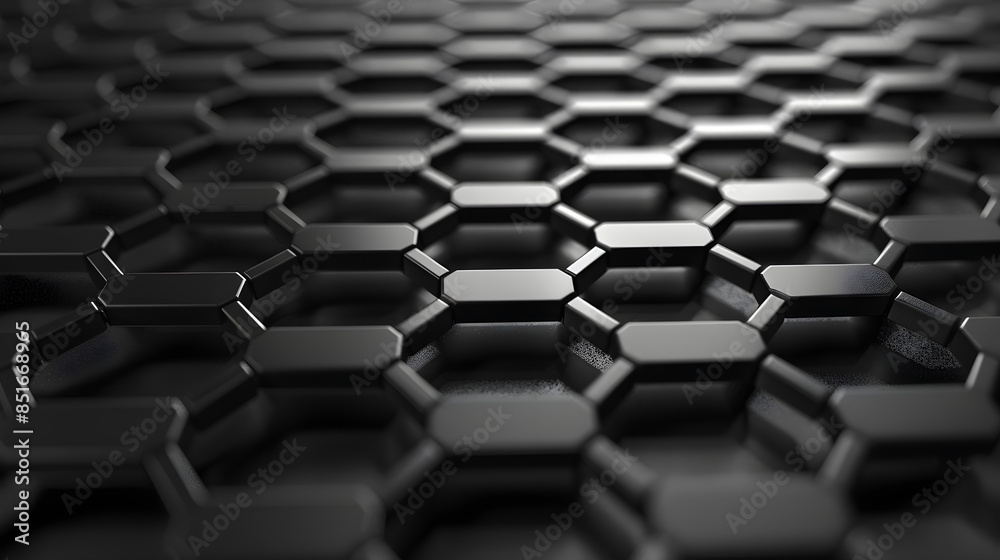 Obraz premium Texture Intriquée de Graphène en Gros Plan