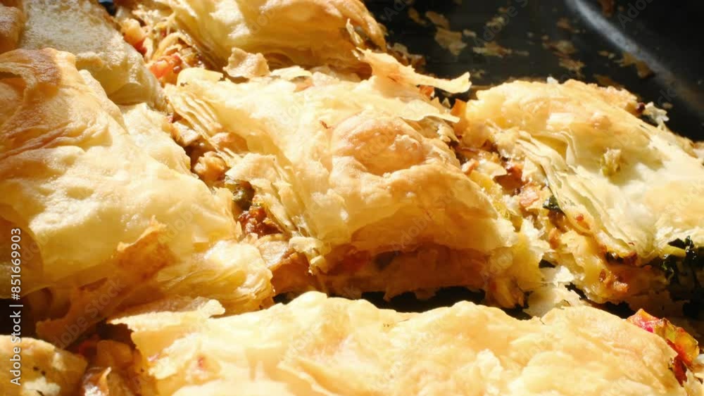 traditional italian pastry potato torta in close-up