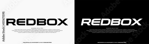 Modern Bold Font. Regular Italic Number Typography urban style alphabet fonts for fashion, sport, technology, digital, movie, logo design, vector illustration