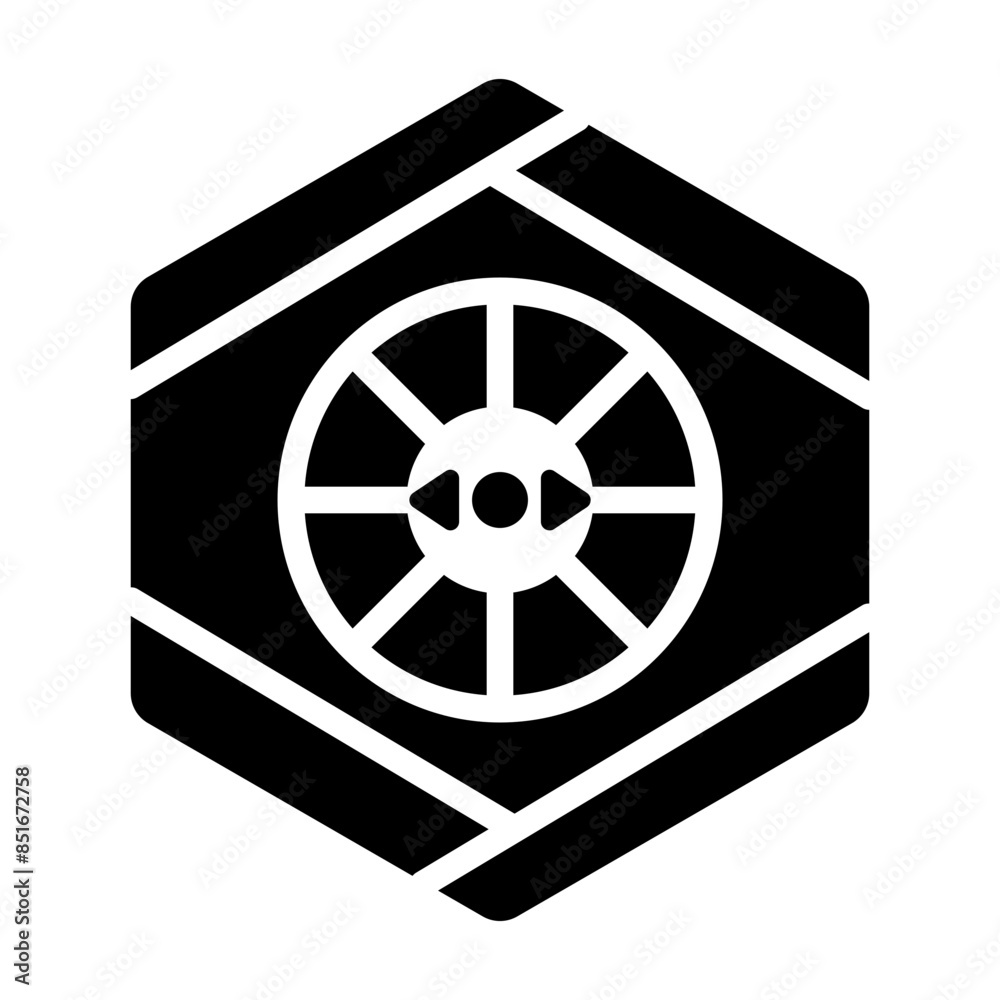 Well-designed solid icon of occult geometry Well-designed solid icon of occult geometry