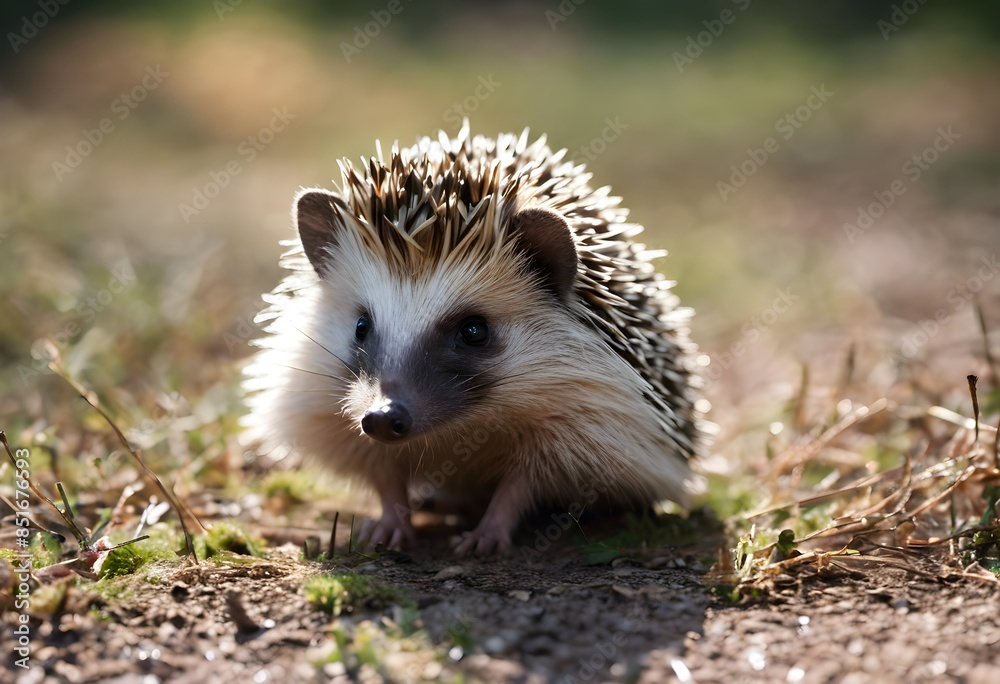 hedgehog on the ground hedgehog on the ground
