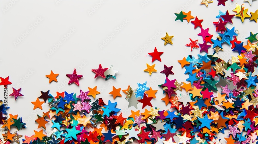 Festive Star Confetti Celebration Festive Star Confetti Celebration