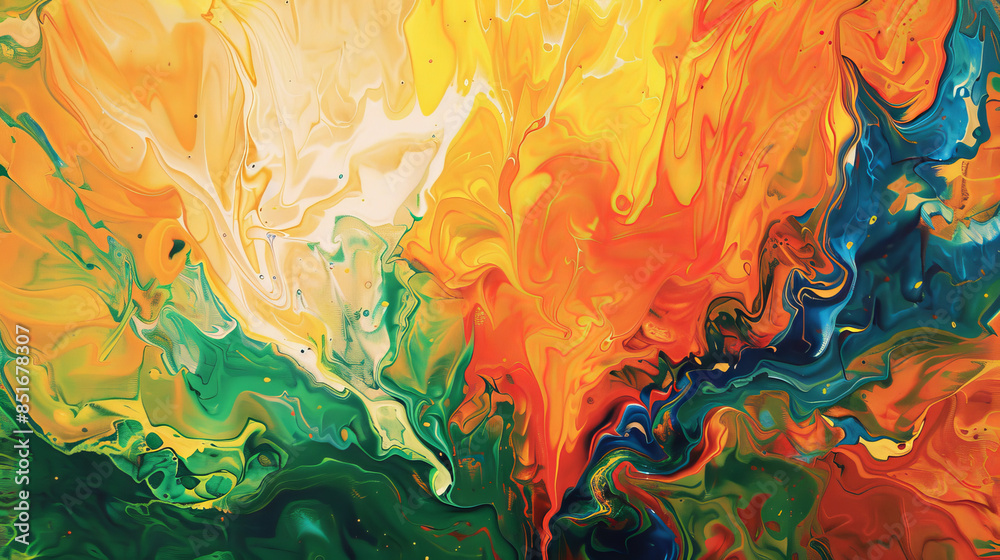 A vibrant celebration of art where colors dance in a kaleidoscope of shades, from fiery orange and verdant green to cheerful yellow. A vibrant celebration of art where colors dance in a kaleidoscope of shades, from fiery orange and verdant green to cheerful yellow.