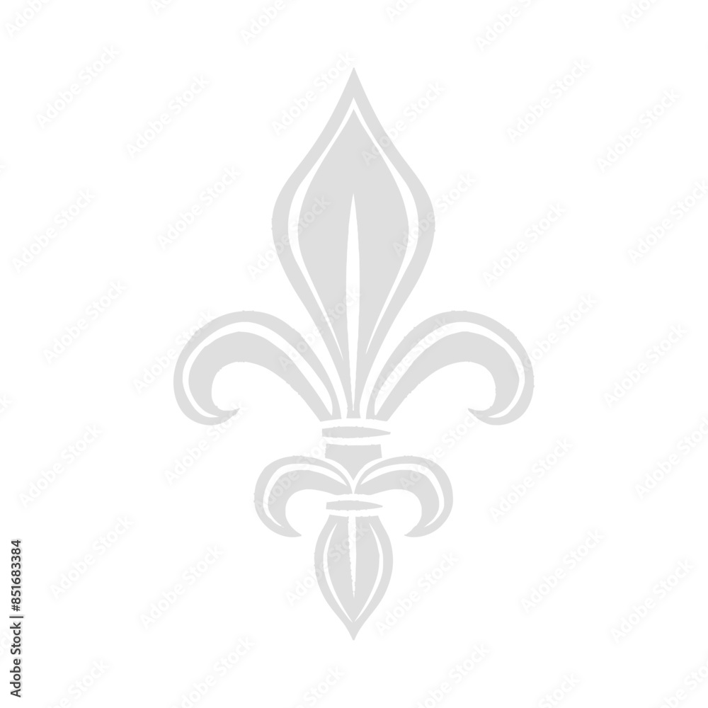 silhouette fleur de lis black color only