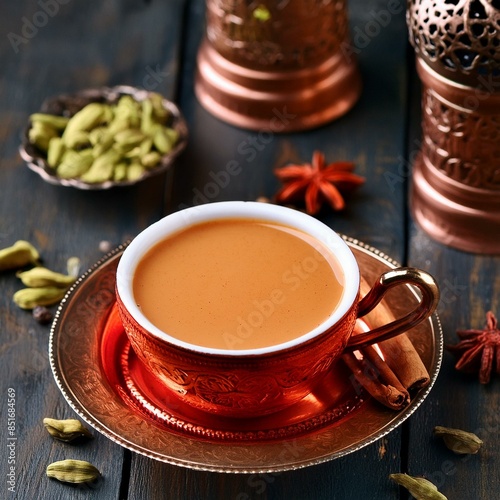 Indian popular masala tea