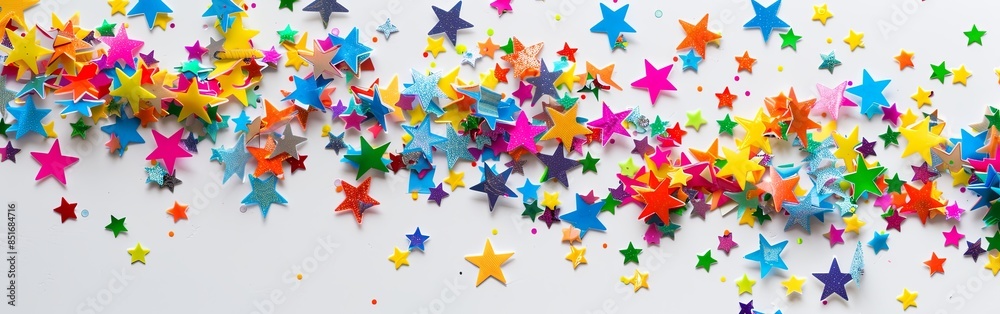 Festive Star Confetti Celebration Festive Star Confetti Celebration