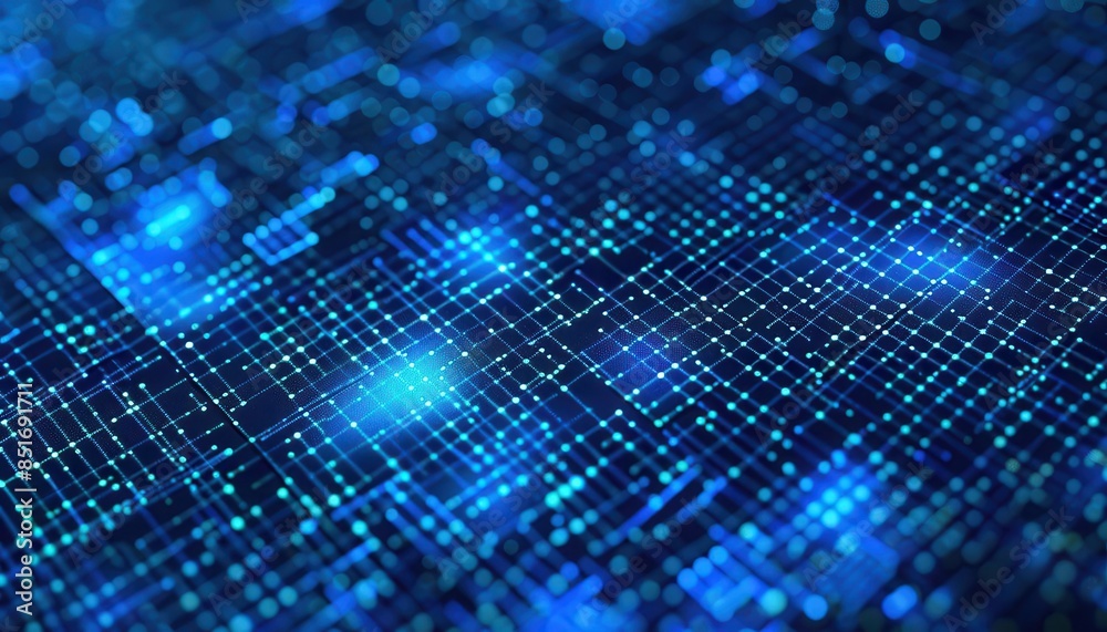 digital technology background with blue square pixel pattern futuristic data wallpaper abstract 3d illustration digital technology background with blue square pixel pattern futuristic data wallpaper abstract 3d illustration