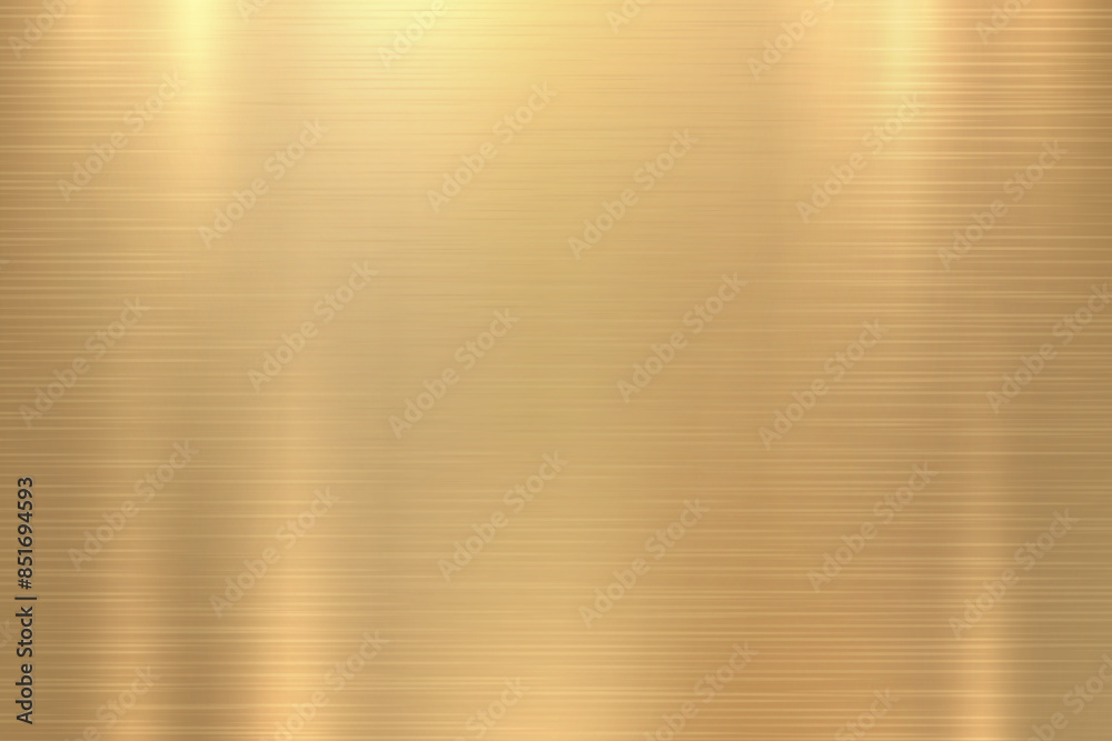 Gold metal texture with fine brush steel, vector background illustration.