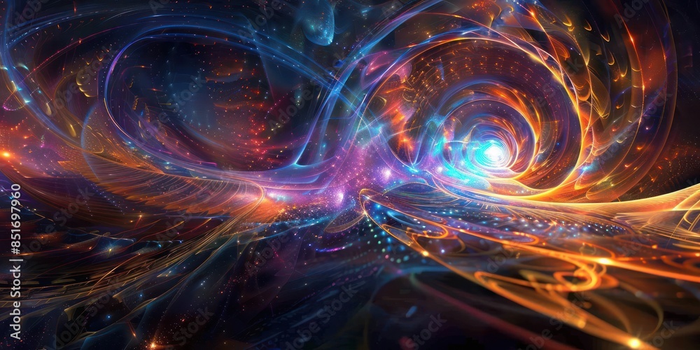 Fototapeta premium Futuristic technology abstract background with lines for network