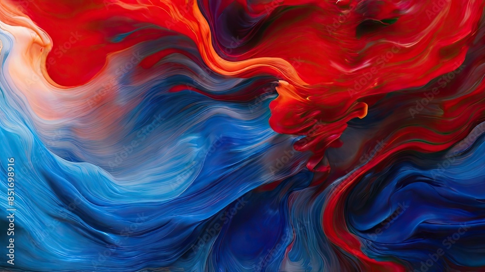 Obraz premium red and yellow silk