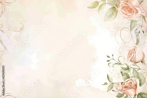 delicate floral pastel design