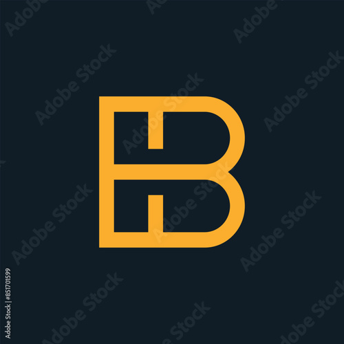 Abstract letter logo design. Flat vector logo design template