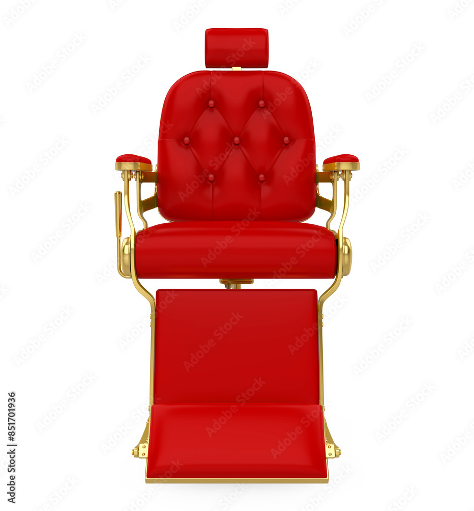 Fototapeta premium Luxury Barber Chair Isolated