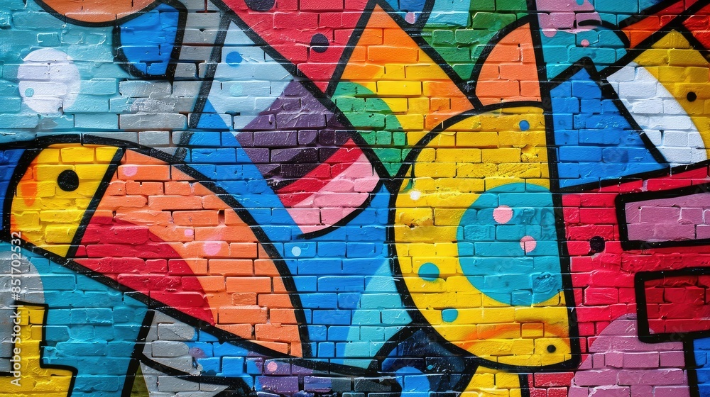 Graffiti art wall abstract background