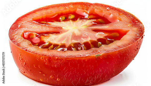 Wallpaper Mural tomato slice isolated on white background Torontodigital.ca
