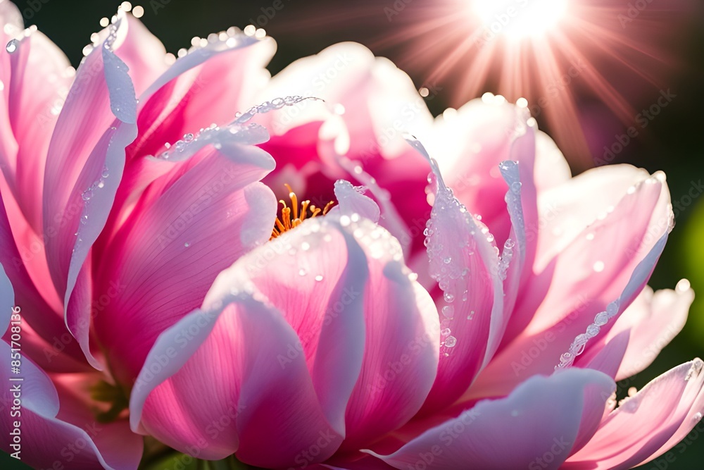 Beautiful pink peony flower Beautiful pink peony flower