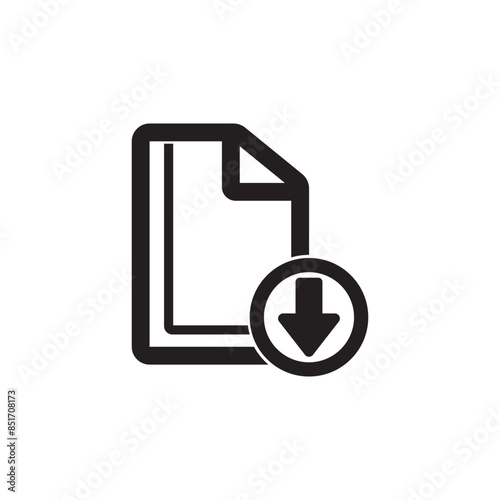 Download symbol icon,design vector illustration template