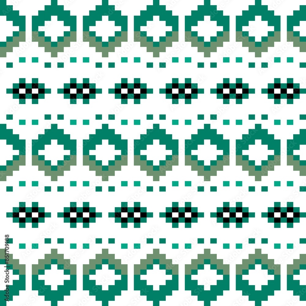 Abstract ethnic geometric pattern design for background or Wallpaper.Pixel