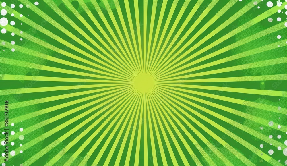 Obraz premium Green background with a halftone pattern