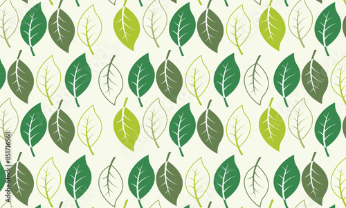 Seamless abstract leaves pattern background