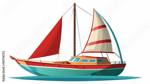 sailboat isolated 