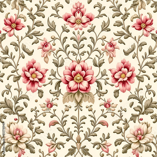 seamless pattern with flowers