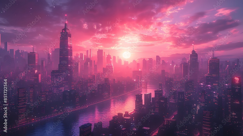 Fototapeta premium city skyline