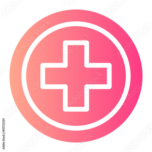 cross gradient icon